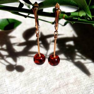 Серьги янтарные, арт. 429042445qq-4-earrings- фото4