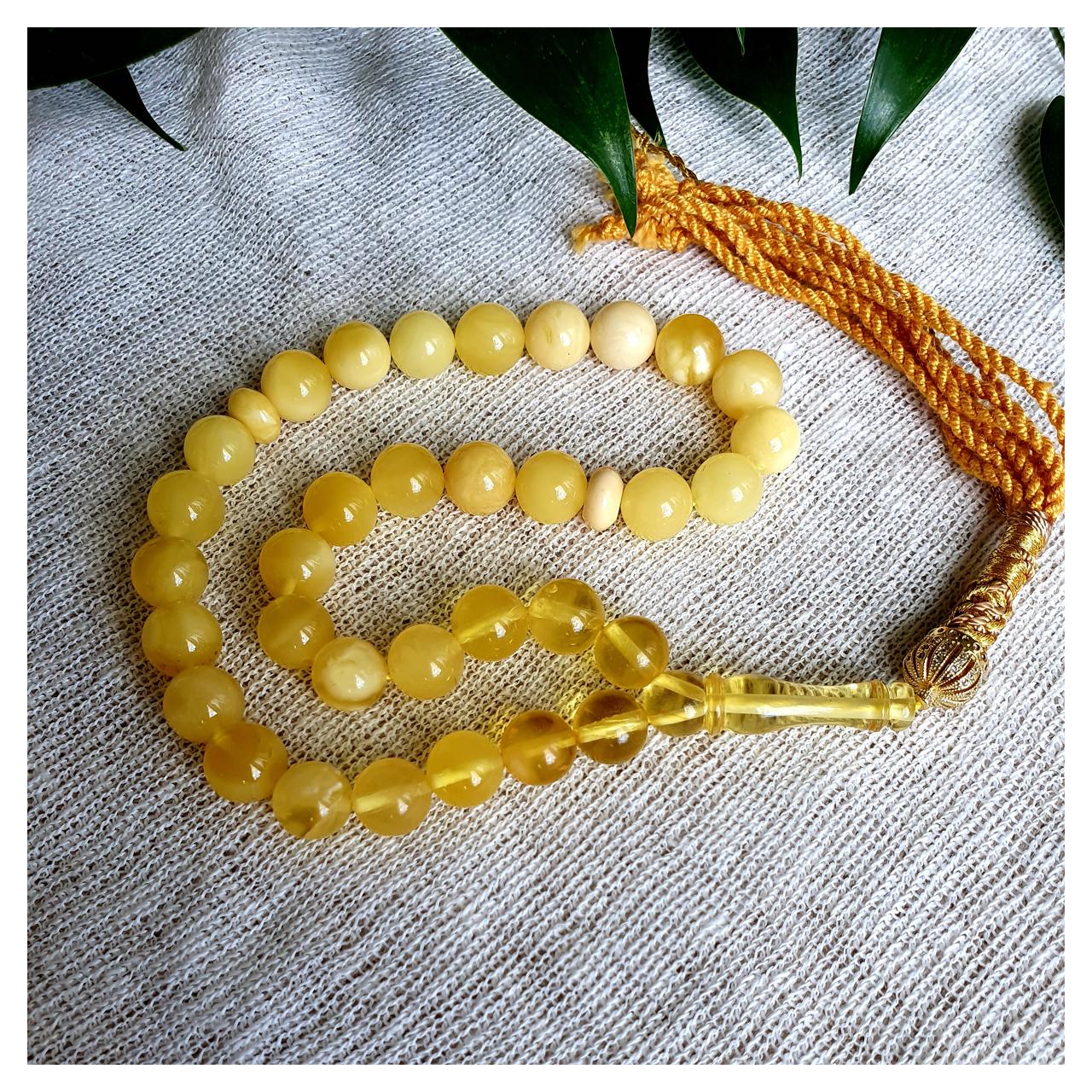 Четки янтарные, арт. m-y-d11-23-rosary - фото
