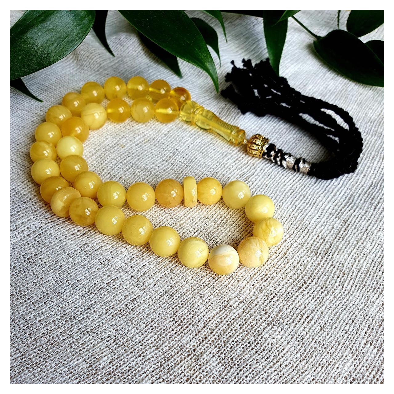 Четки янтарные, арт. m-y-d11-33-rosary - фото