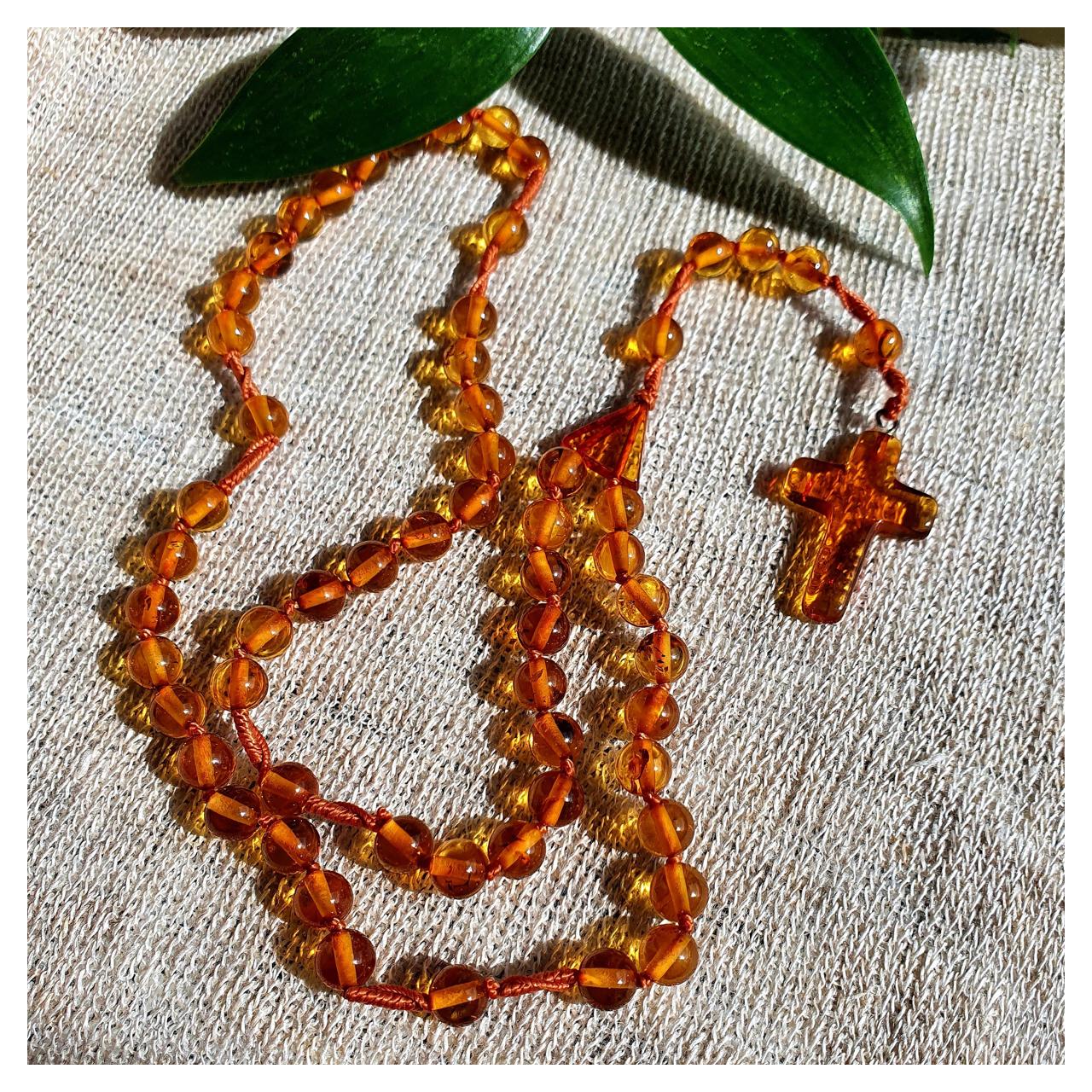 Четки янтарные, арт. n-1292-8-rosary - фото