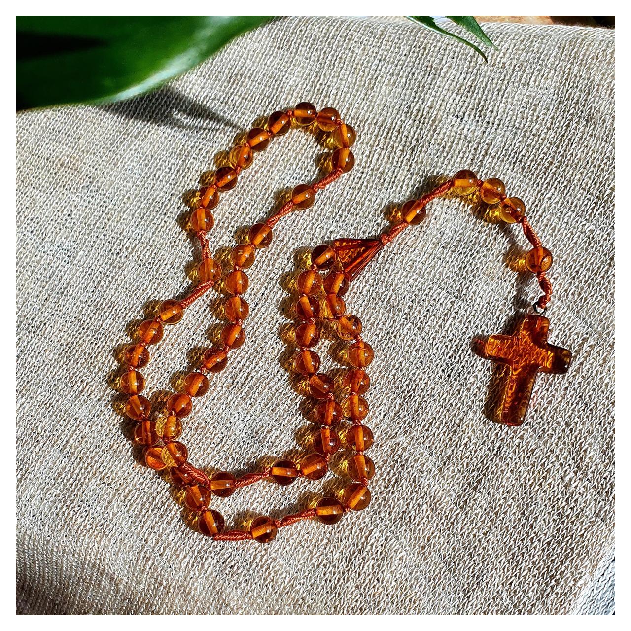 Четки янтарные, арт. n-1292-8-rosary - фото2