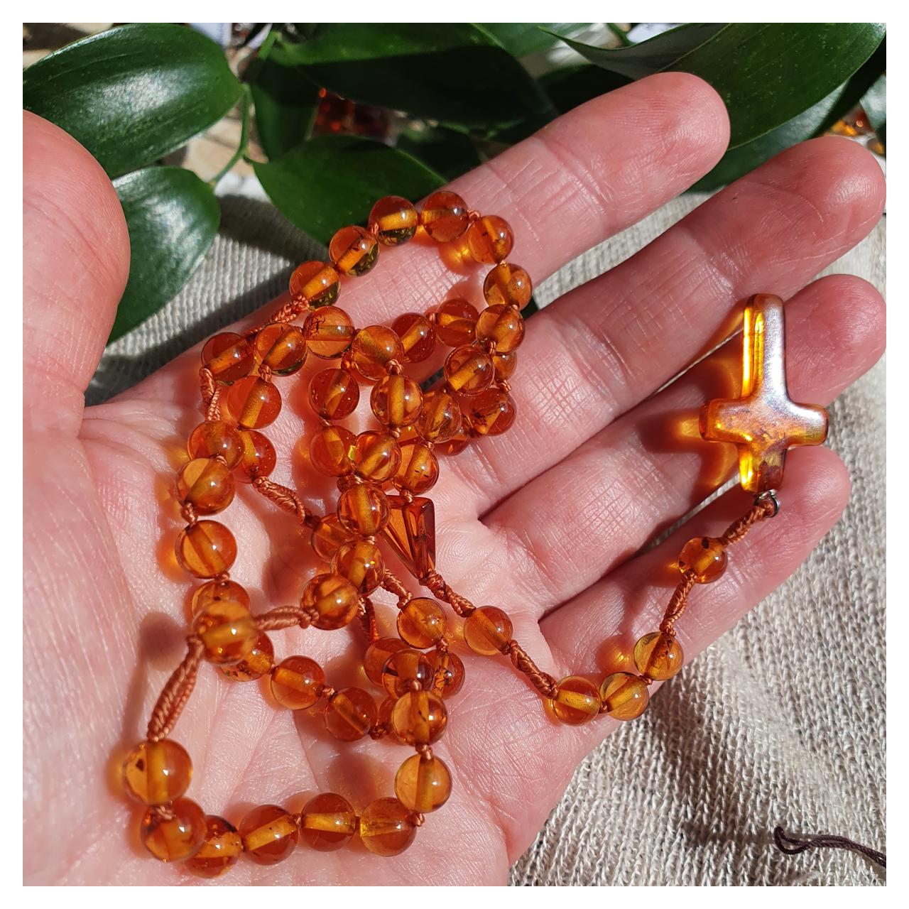 Четки янтарные, арт. n-1292-8-rosary - фото3