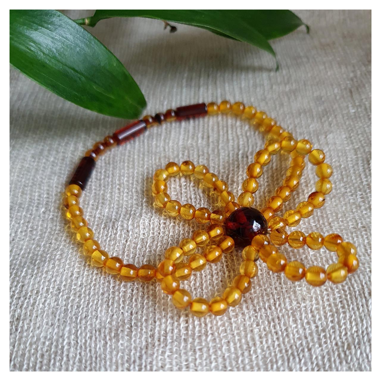Браслет янтарный, арт. n-1304-5-bracelet