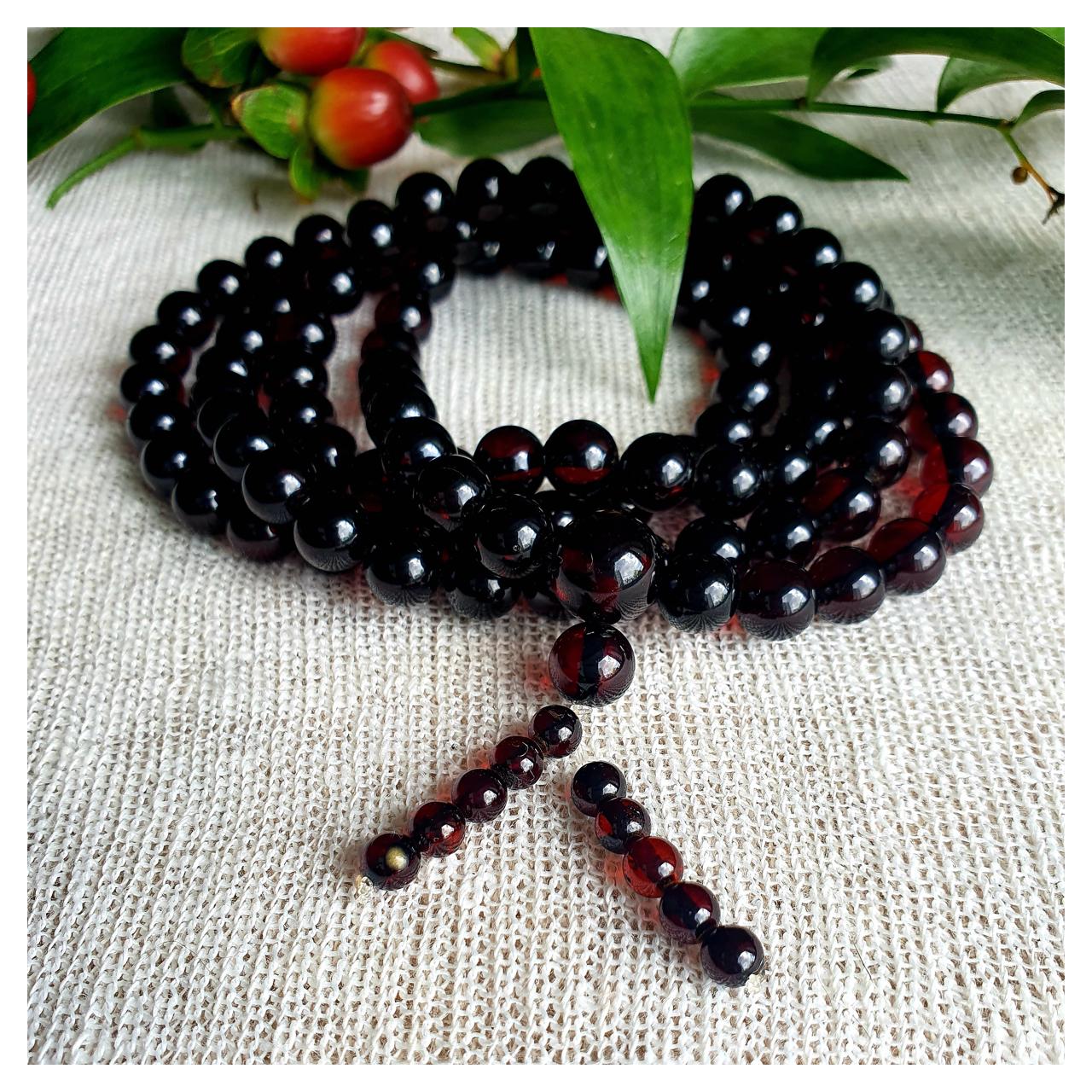 Четки янтарные, арт. n-ch-d8-32-rosary - фото