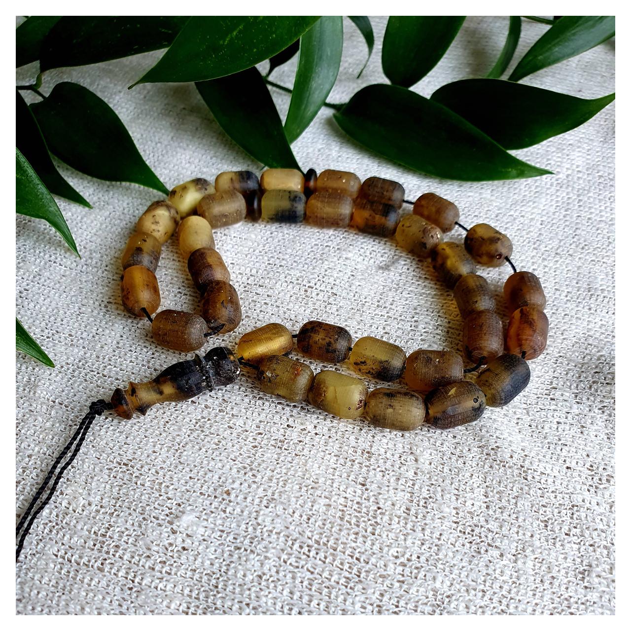 Четки янтарные, арт. n-g-b8-17-rosary