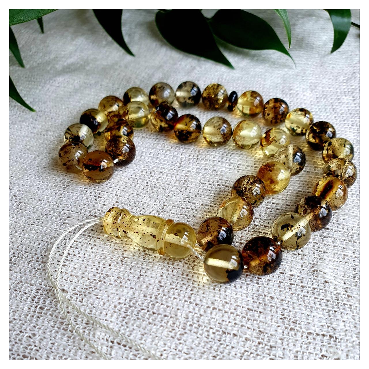 Четки янтарные, арт. n-g-d10-20-rosary