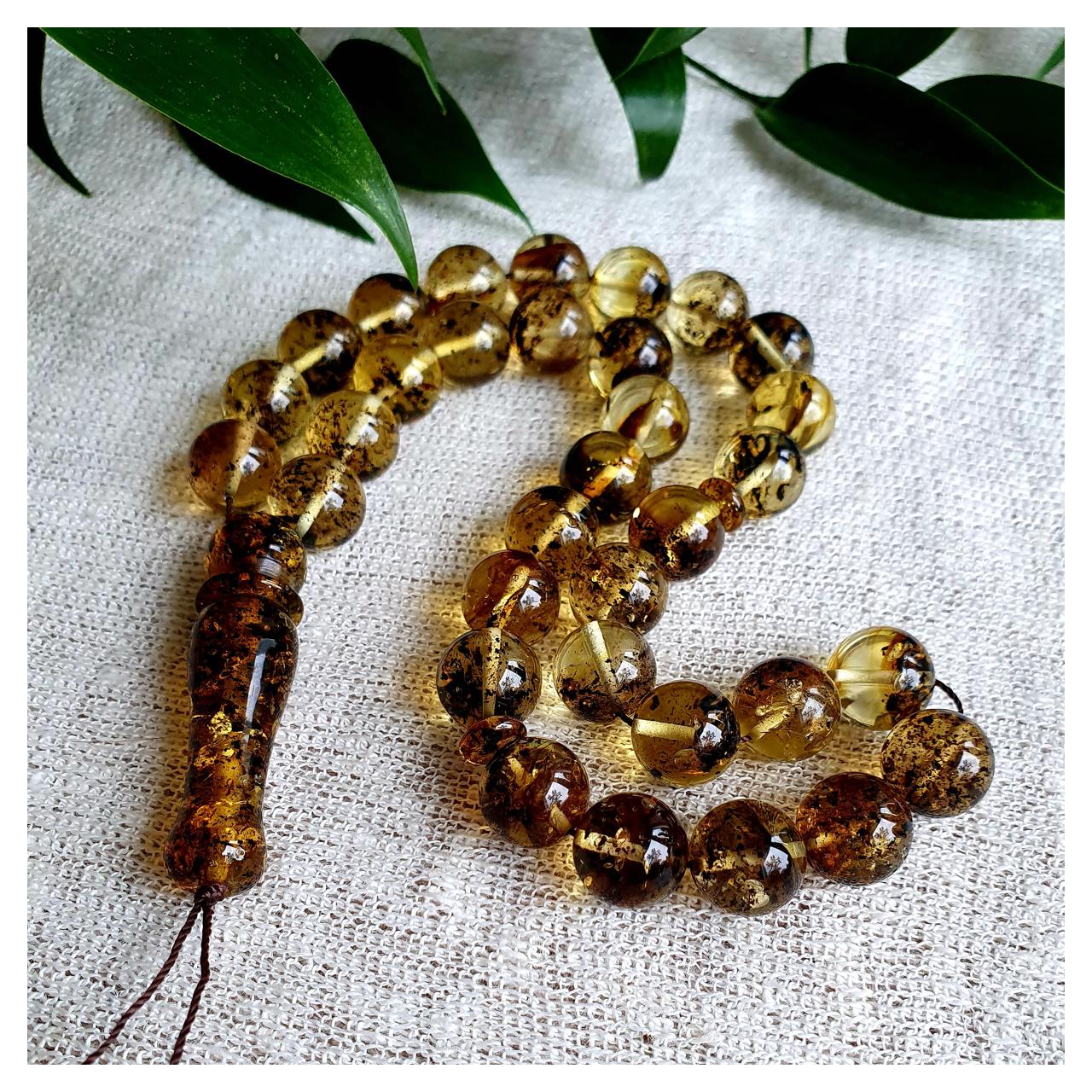 Четки янтарные, арт. n-g-d12-36-rosary
