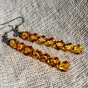 Серьги янтарные, арт. n-l--7-earrings- фото2
