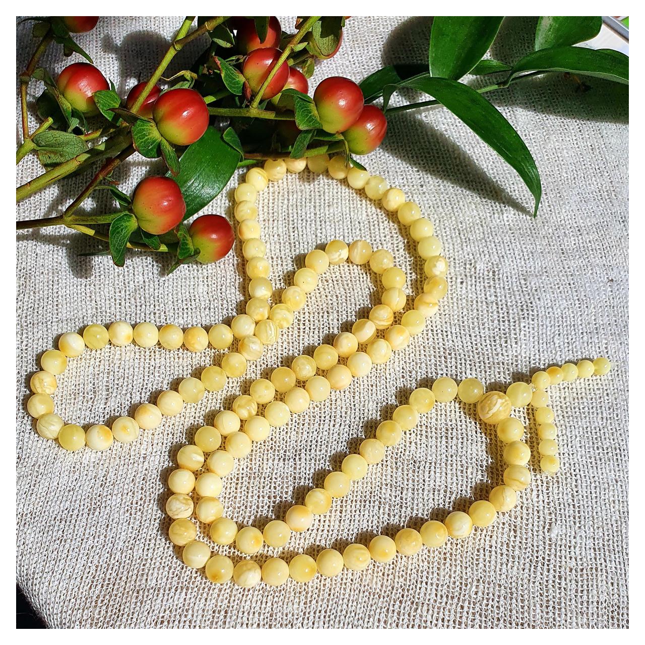 Четки янтарные, арт. n-y-d7-22-rosary - фото2