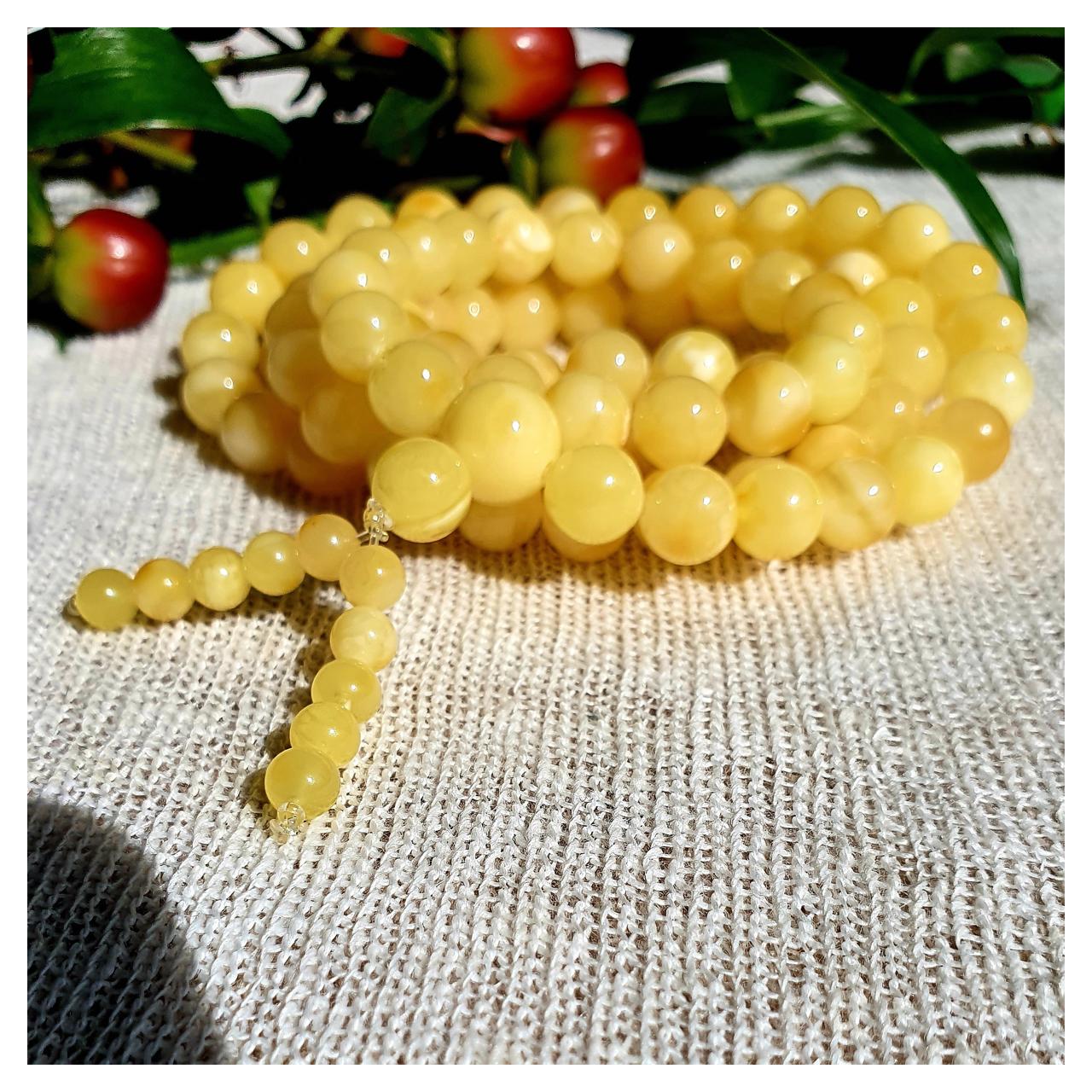 Четки янтарные, арт. n-y-d8-33-rosary - фото