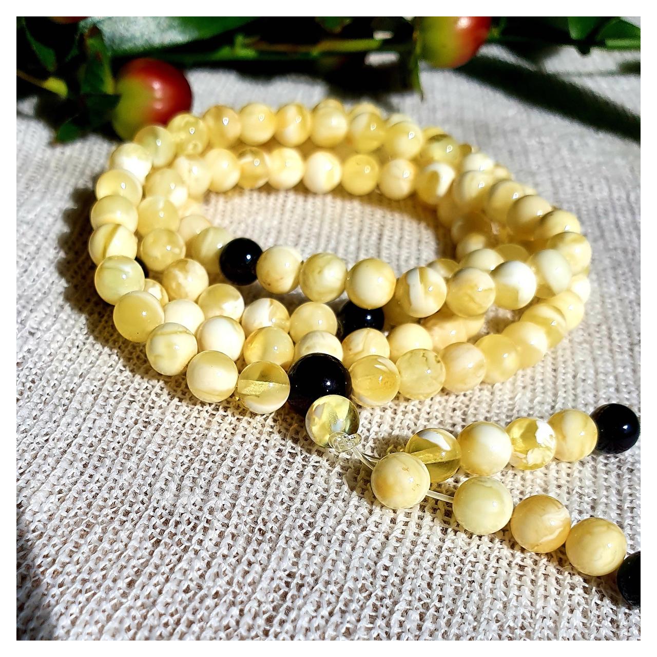 Четки янтарные, арт. n-yw-d6-15-rosary - фото