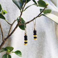 Серьги янтарные, арт. n1144-1.9-earrings- фото