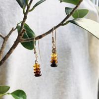 Серьги янтарные, арт. n1203-1.5-earrings- фото
