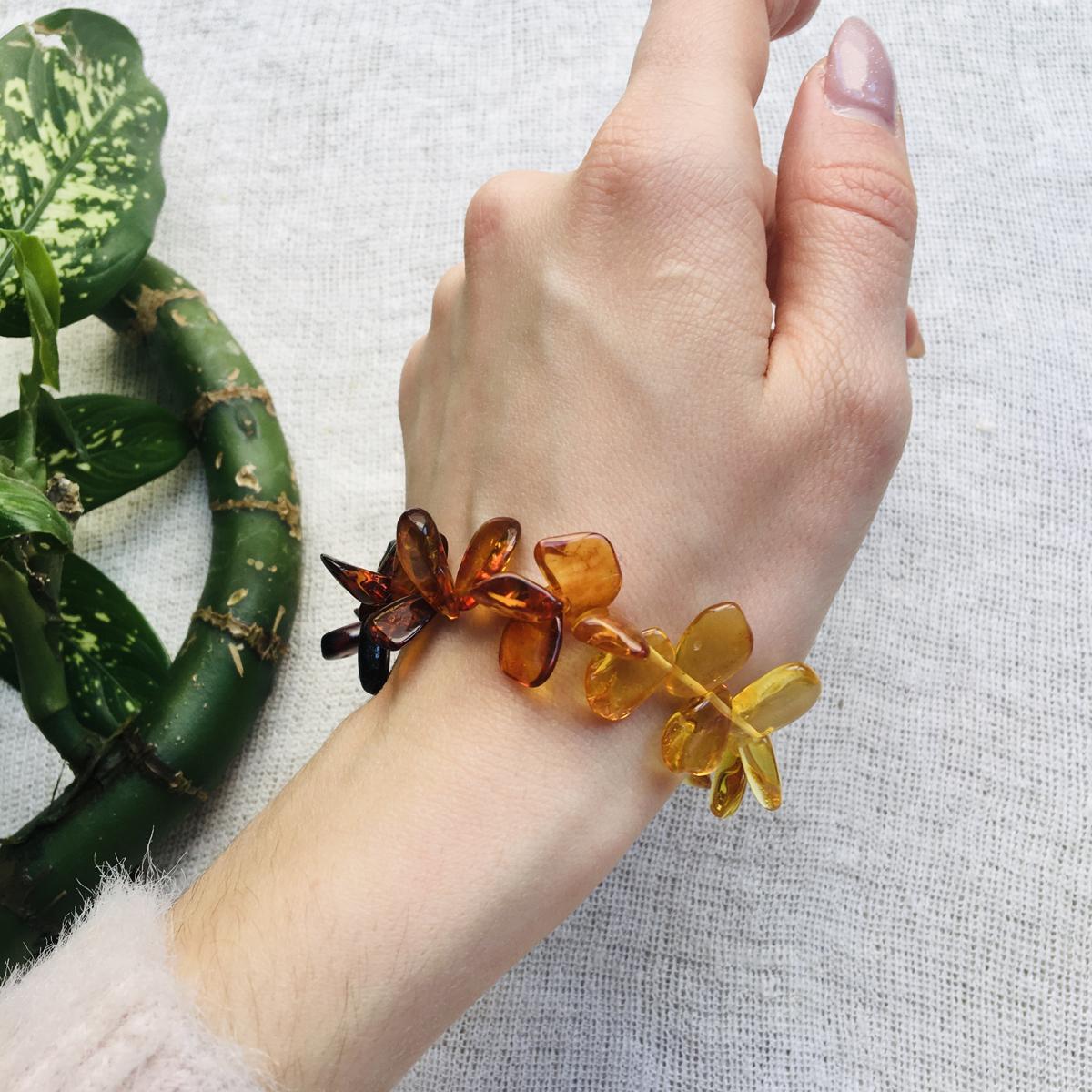 Браслет янтарный, арт. n4007-9.6-bracelet