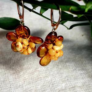 Серьги янтарные, арт. sm-e016c-4-earrings- фото3