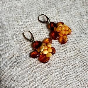 Серьги янтарные, арт. sm-e016c-4-earrings- фото2